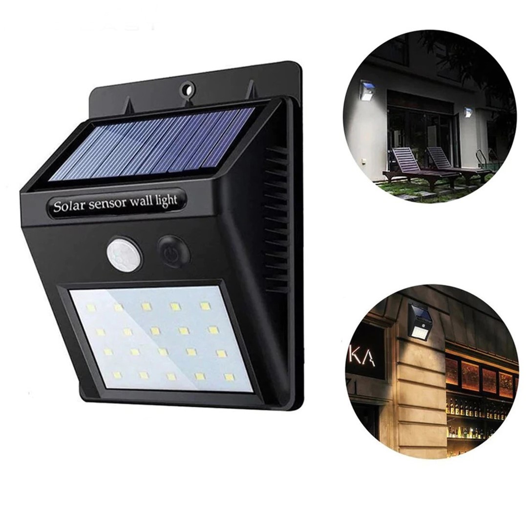 چراغ خورشیدی سنسوردار دیواری مدل Solar Light 1 چراغ خورشیدی سنسوردار دیواری مدل Solar Light