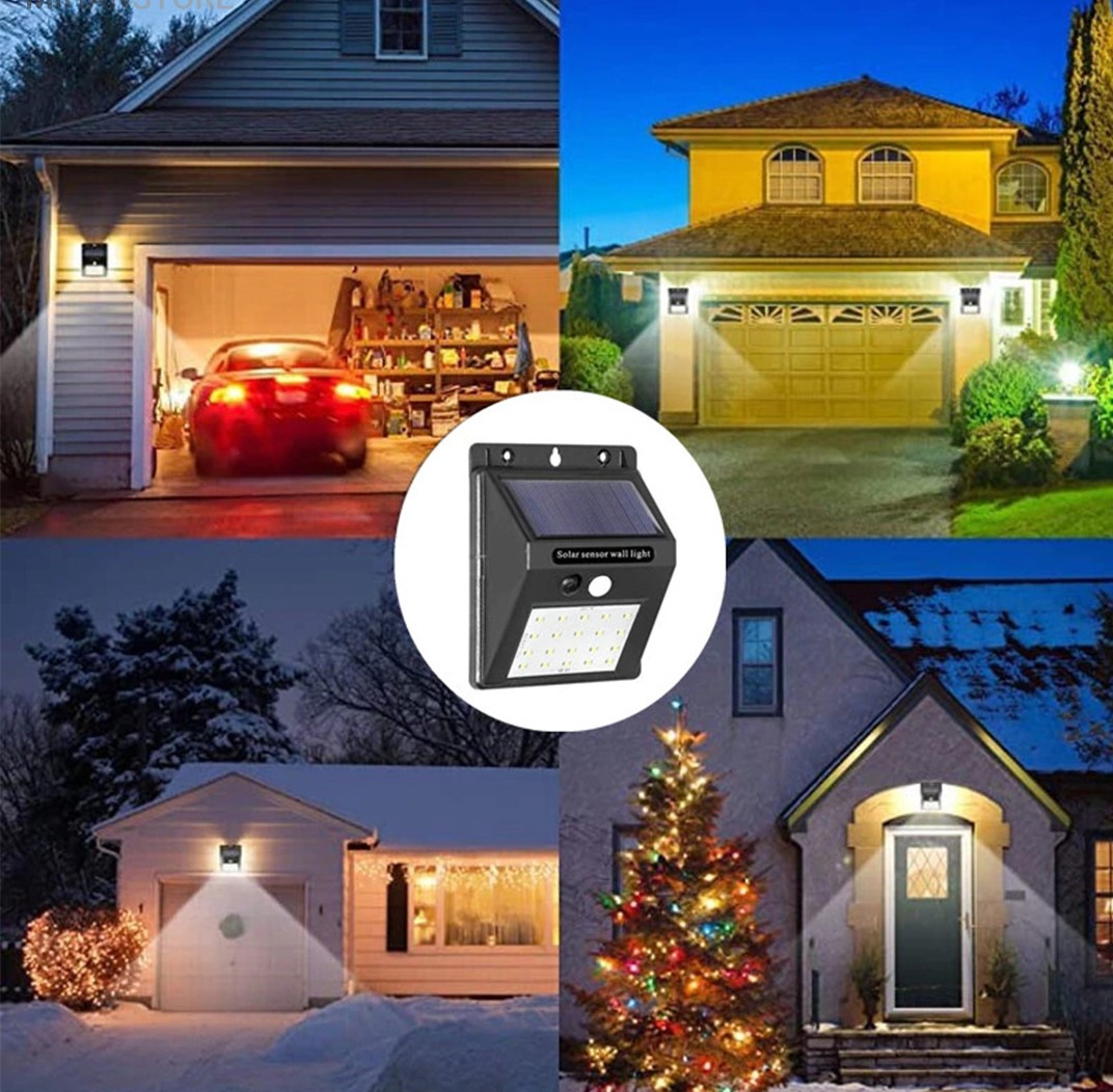 چراغ خورشیدی سنسوردار دیواری مدل Solar Light 2 چراغ خورشیدی سنسوردار دیواری مدل Solar Light