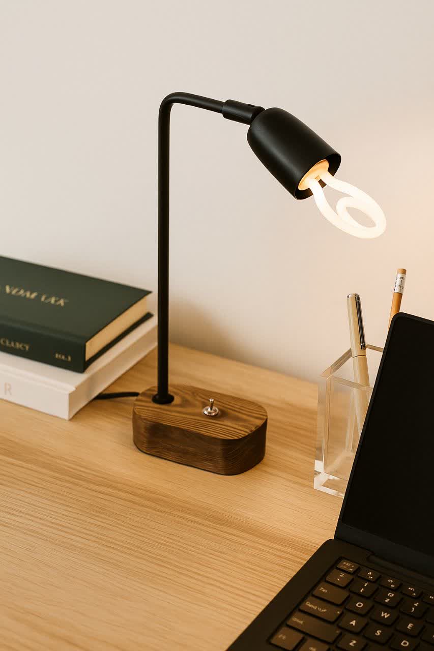 آباژور رومیزی لیورا مدل ویو سری متحرک مینیمال کد 3002