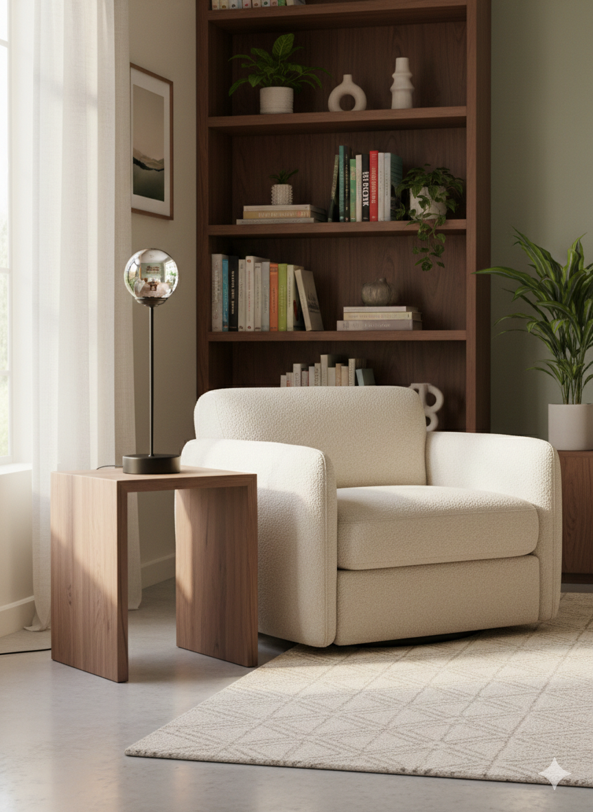 آباژور رومیزی کنار تختی لیورا مدل اُربین کد 3032