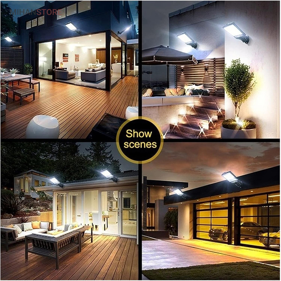 چراغ خورشیدی دیواری سنسوردار مدل Super Bright 4 چراغ خورشیدی دیواری سنسوردار مدل Super Bright
