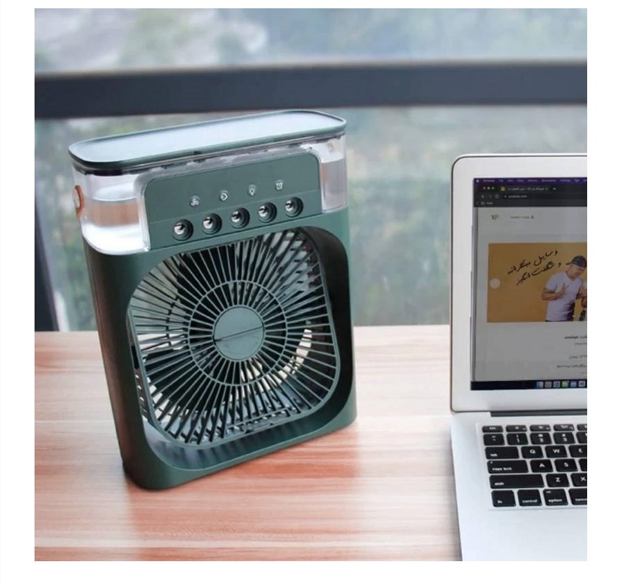 پنکه مه پاش رومیزی مدل AIR COOLER FAN 4 پنکه مه پاش رومیزی مدل AIR COOLER FAN